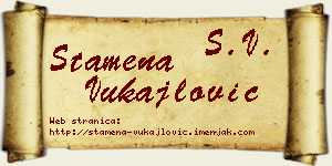 Stamena Vukajlović vizit kartica